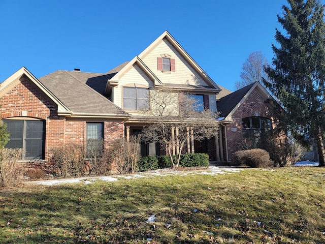 view of property with a front yard