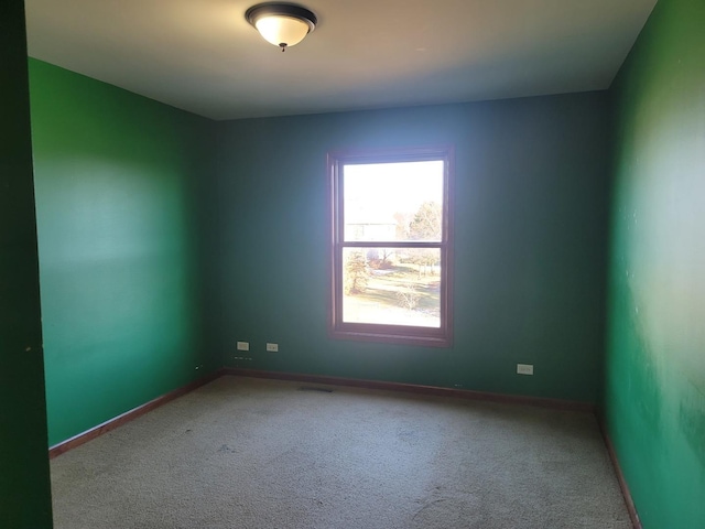 view of carpeted empty room