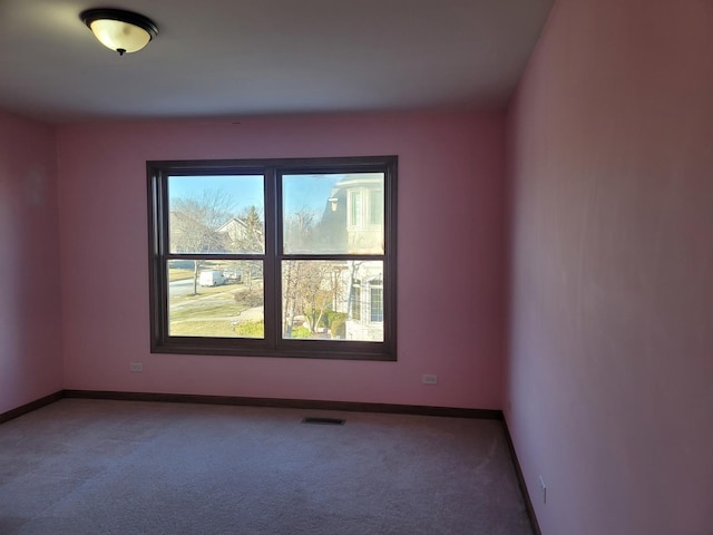 view of carpeted empty room