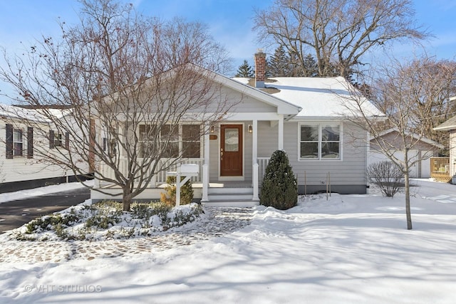 bungalow with covered porch