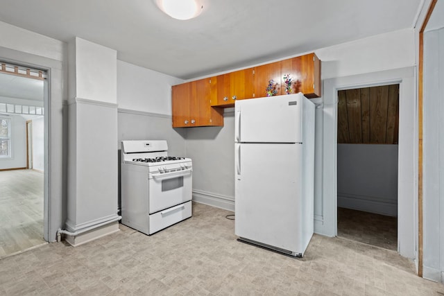 kitchen featuring white appliances