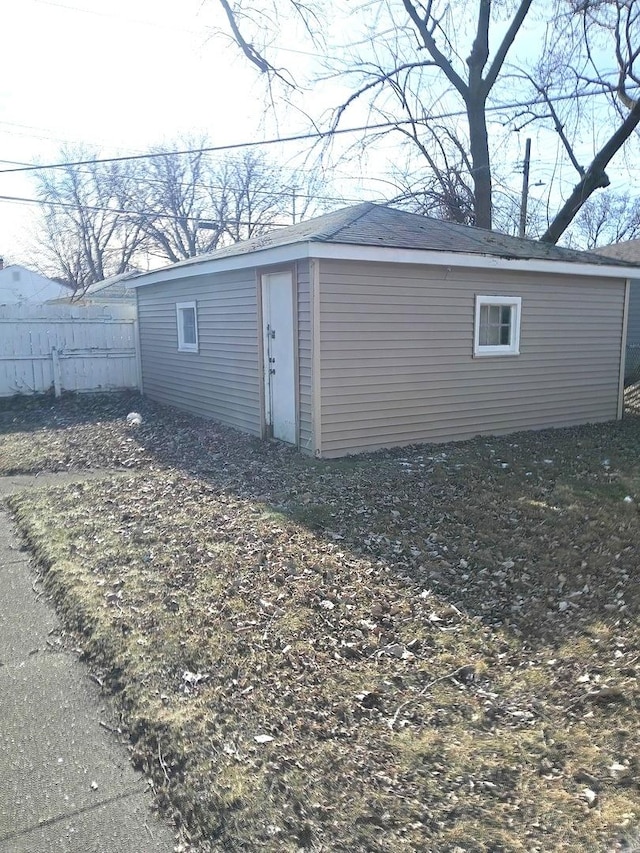 view of outbuilding