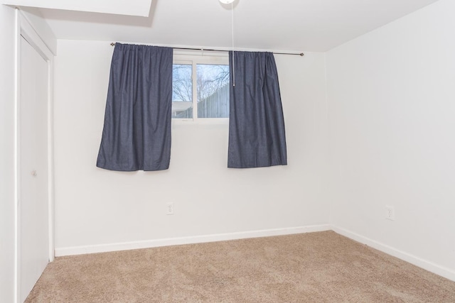 view of carpeted empty room