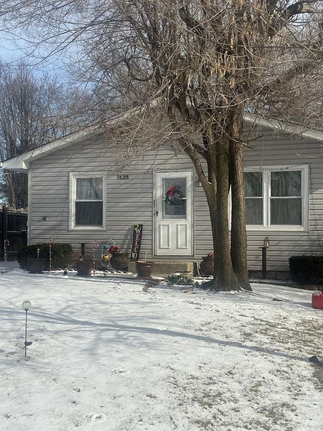 view of front of home