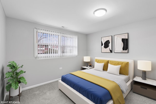 bedroom featuring carpet flooring