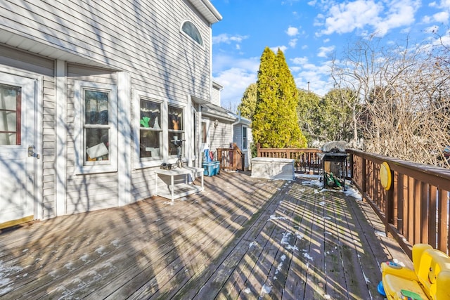 view of wooden terrace