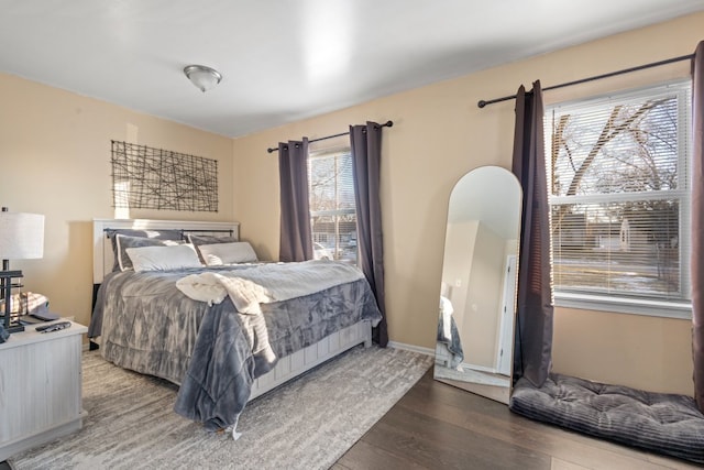 bedroom featuring hardwood / wood-style floors