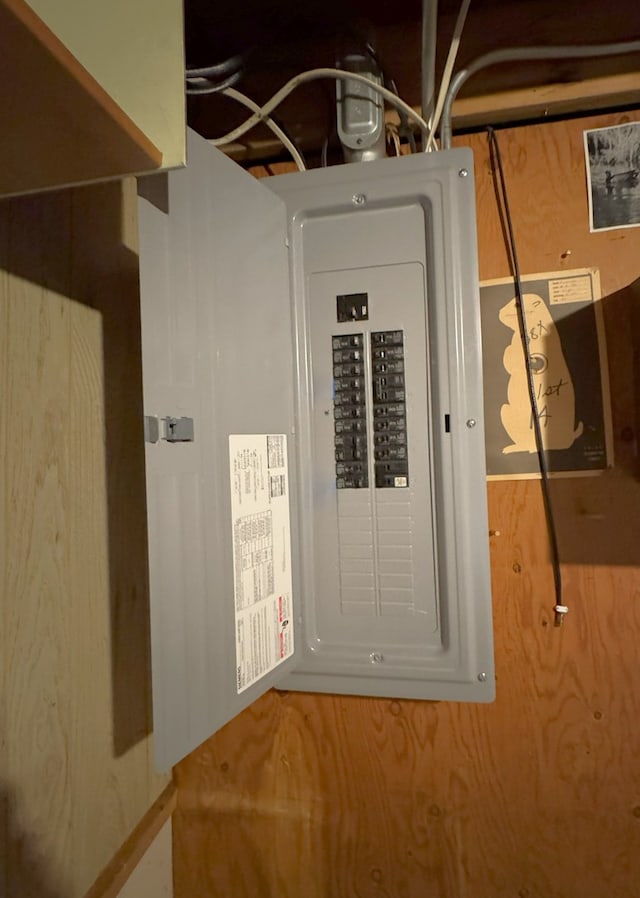 utility room featuring electric panel