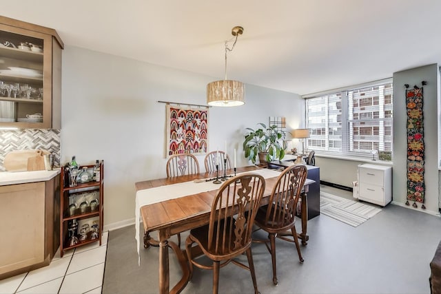 view of dining area