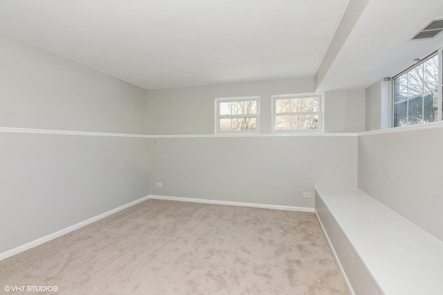 carpeted empty room featuring a healthy amount of sunlight