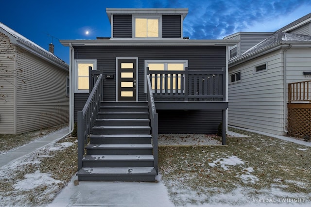 view of rear view of property