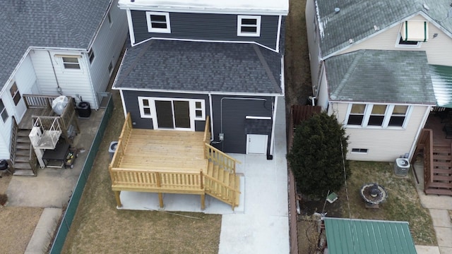 view of rear view of property