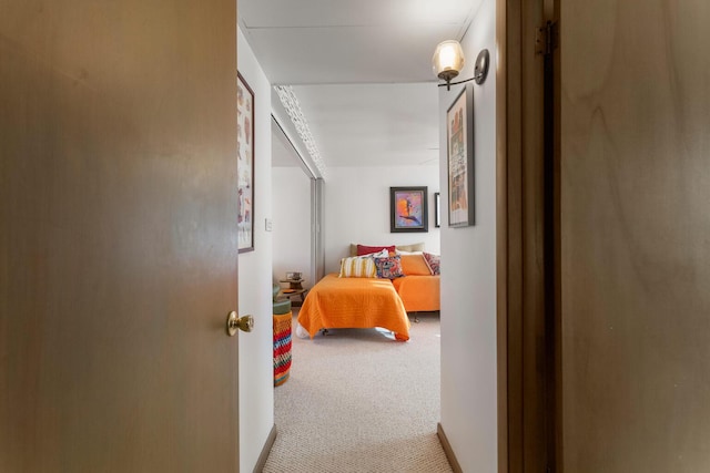 bedroom with carpet