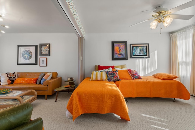 442 Wolfe Dr, Loda, IL 60948 - carpeted bedroom featuring a ceiling fan