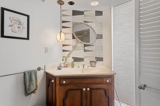 bathroom featuring vanity