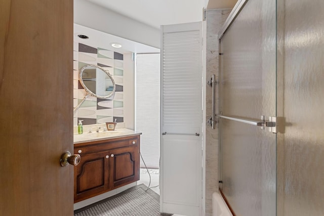 bathroom featuring vanity