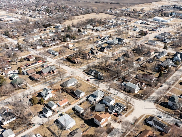 aerial view featuring a residential view