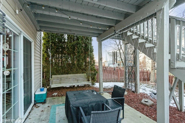 view of patio / terrace featuring area for grilling