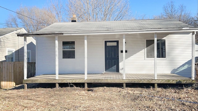 view of front of property