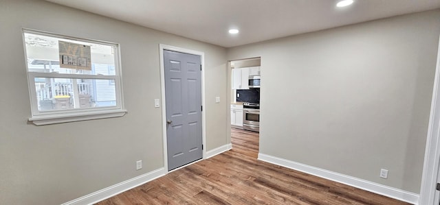 interior space featuring light hardwood / wood-style floors