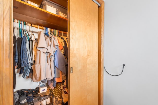 view of closet