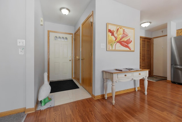 interior space featuring light hardwood / wood-style flooring