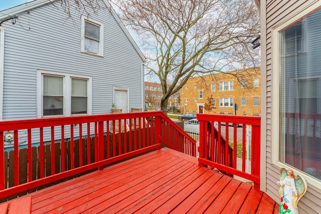 view of wooden terrace