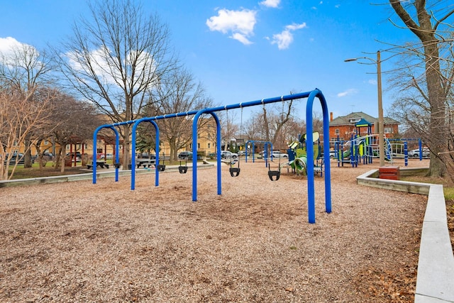 view of communal playground