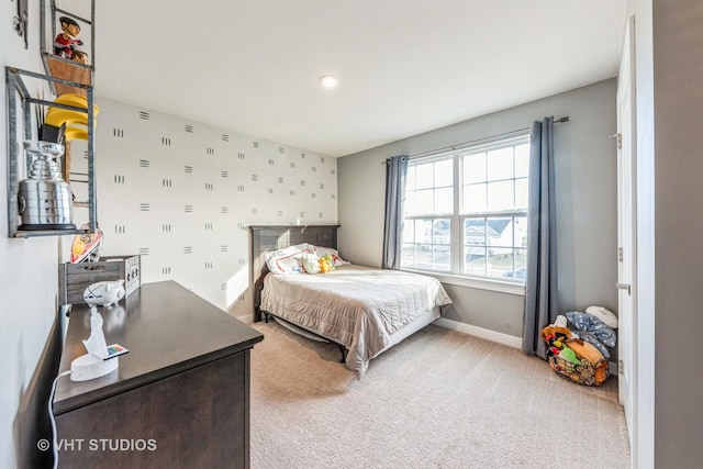 bedroom featuring carpet flooring