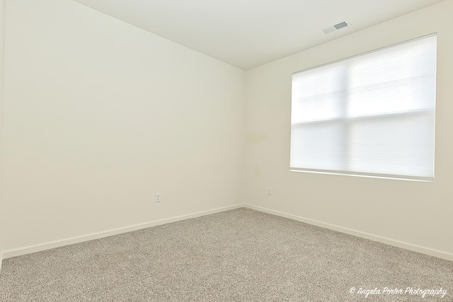 view of carpeted empty room