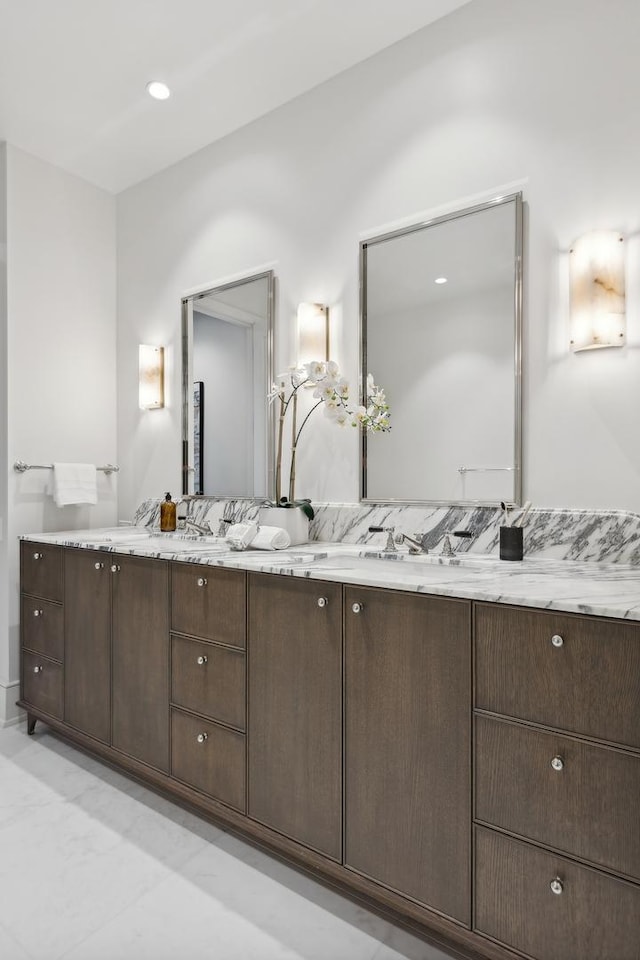 bathroom featuring vanity