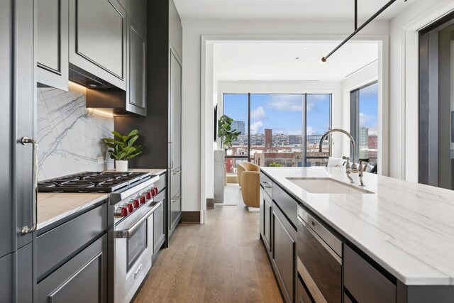 dining area featuring hardwood / wood-style flooring