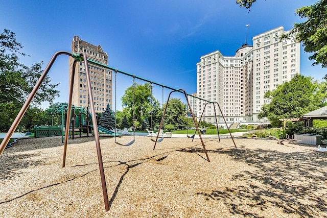 view of play area