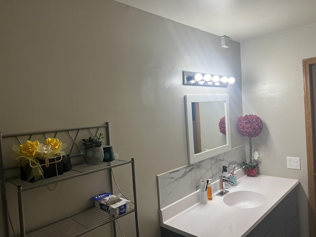 bathroom with vanity