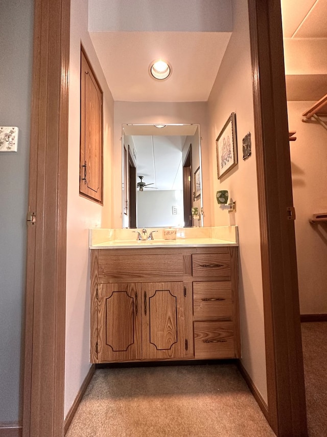 bathroom featuring vanity