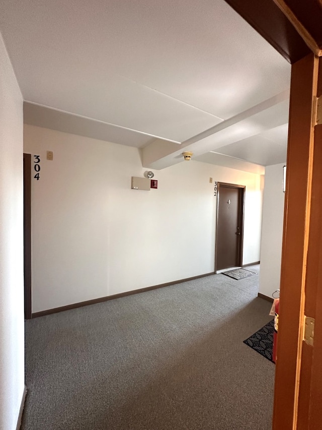 empty room featuring carpet flooring