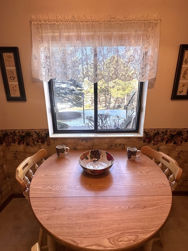 view of dining space