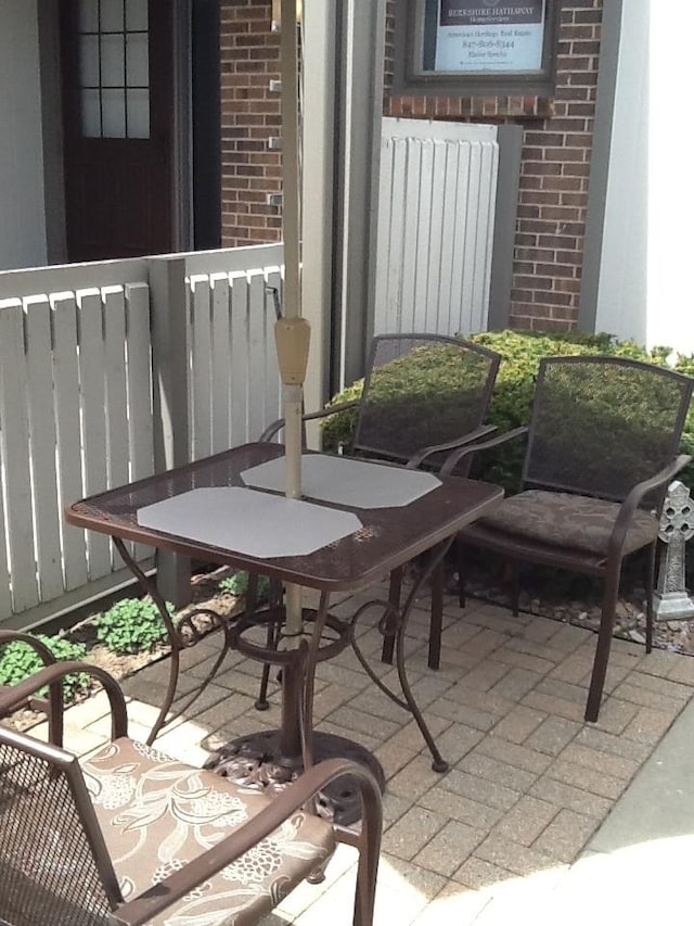 balcony featuring a patio