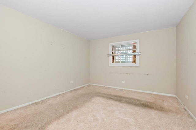 view of carpeted empty room