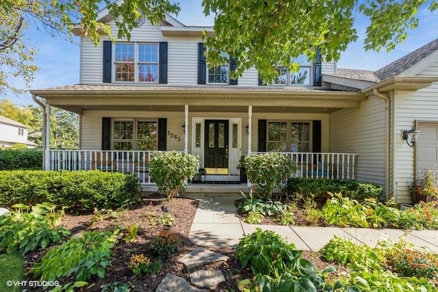 view of front of house with covered porch