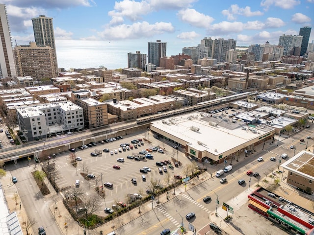 1254 W Norwood St, Chicago, IL 60660 - birds eye view of property featuring a water view and a view of city