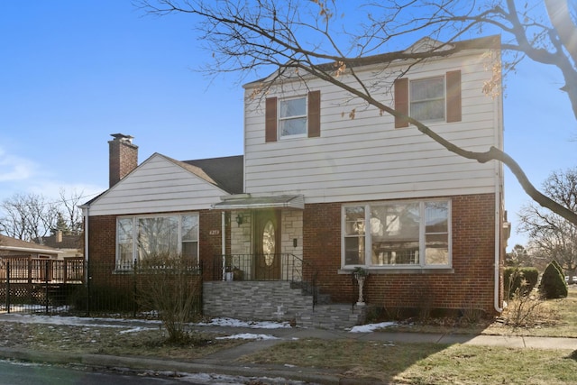 view of front of property