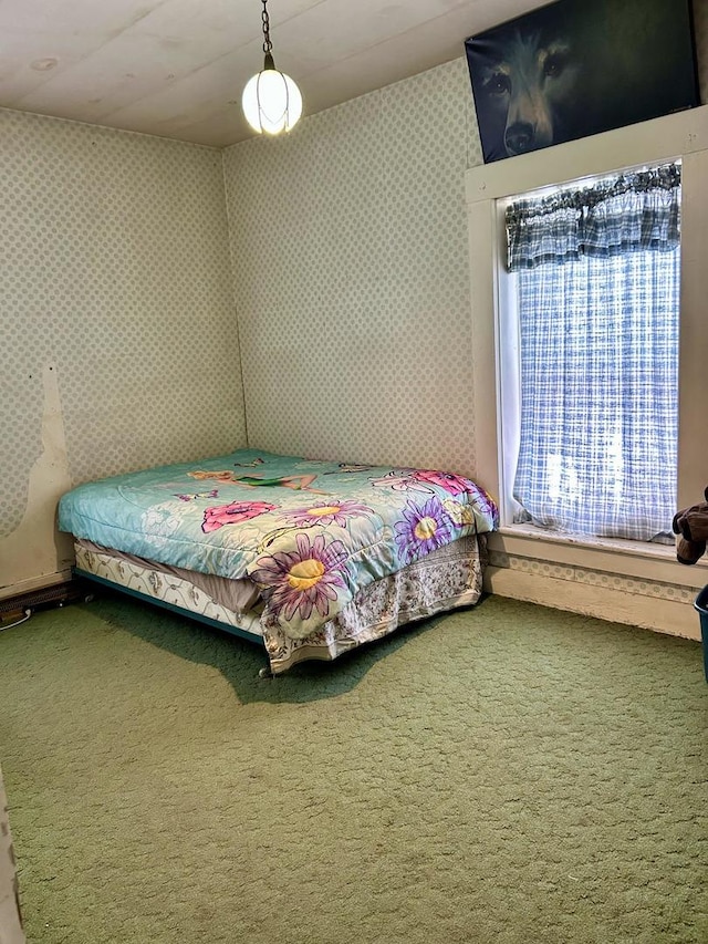 bedroom with carpet flooring