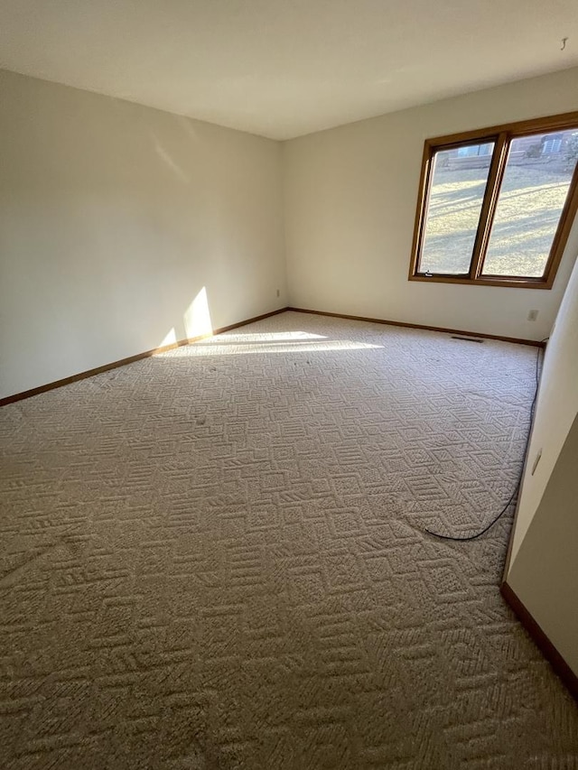 view of carpeted empty room