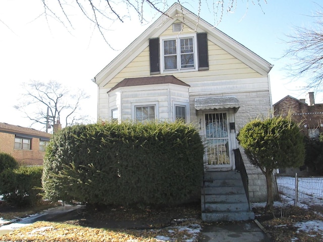 view of bungalow