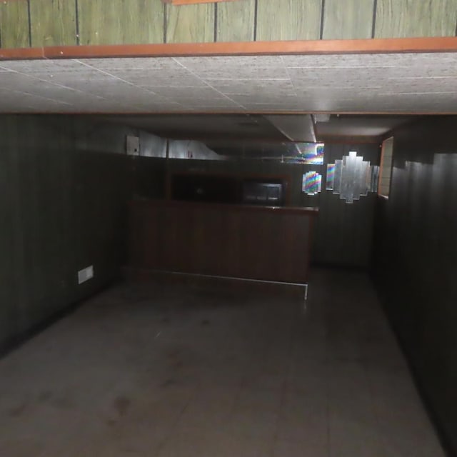 view of basement