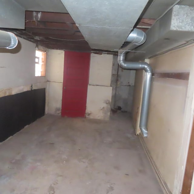 view of basement