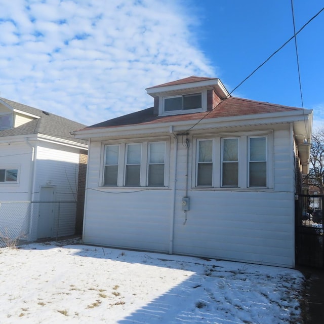 view of front of home