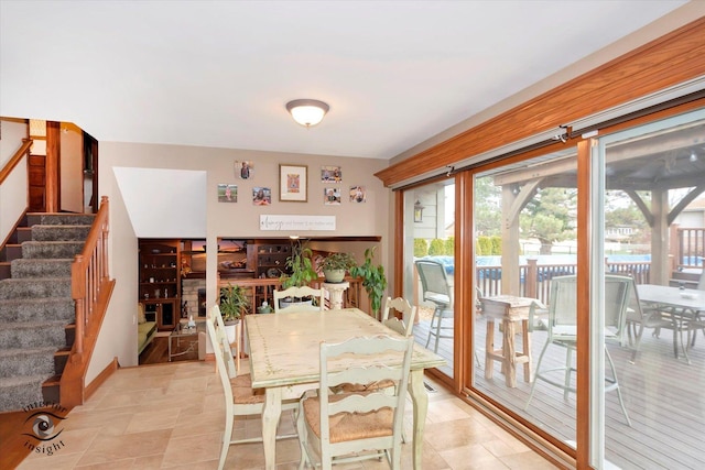 view of dining space