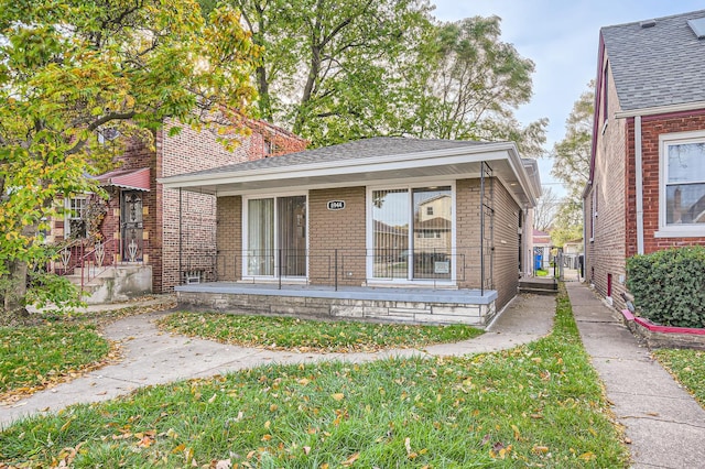 exterior space with covered porch